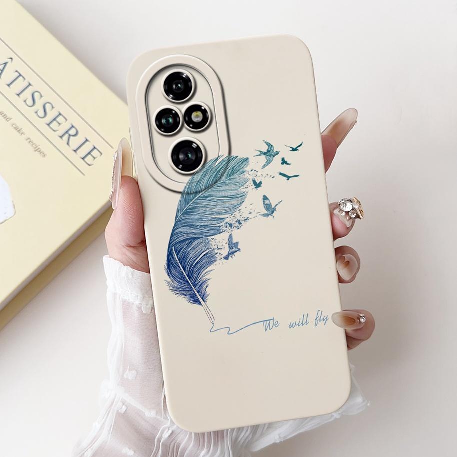 For Honor 200 Pro Case ELP-AN00 Phone Cover Popular Flower Avocado Soft Silicone Matte Fundas For Honor 200Pro Protective Bumper