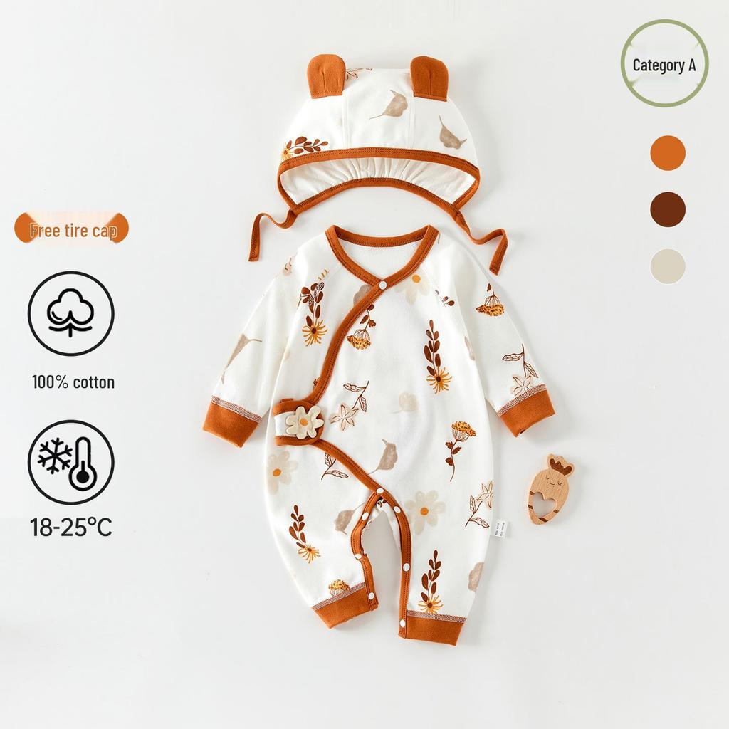 Neugeborenen-Body aus reiner Baumwolle: Ganzjahres-Baby-Outfit & Mönchskostüm