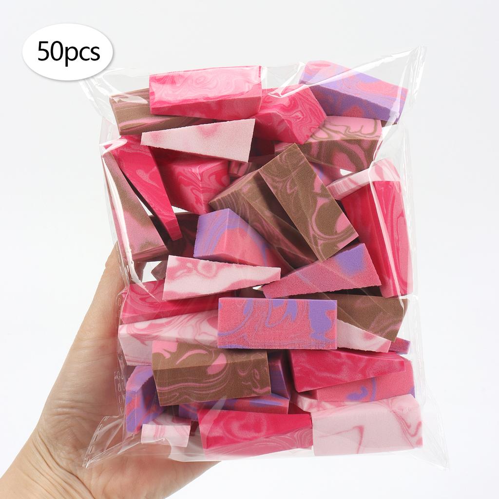Random Trapezoidal Powder Puff 10-20-30-50-100Pcs, Wet and Dry Makeup Tools, Suitable for All Skin Types