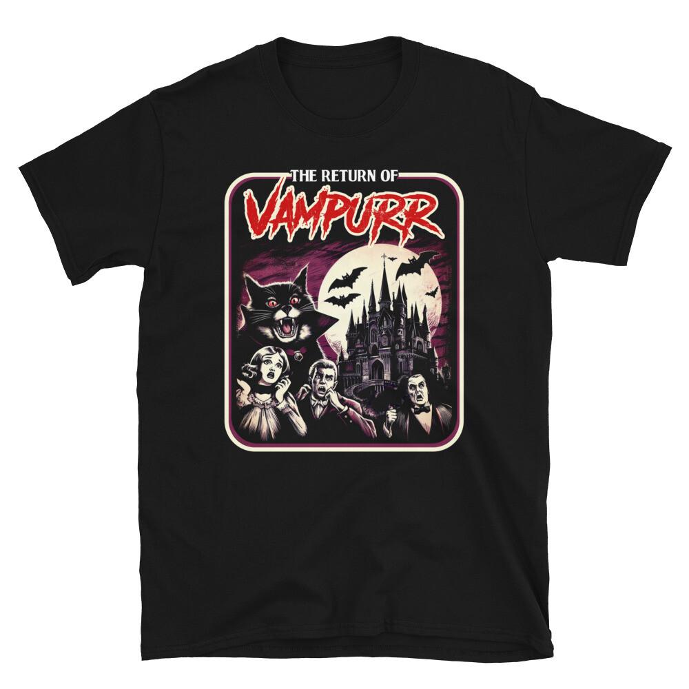Vampurr funny cat halloween T-Shirt  Unisex T-Shirt XXL