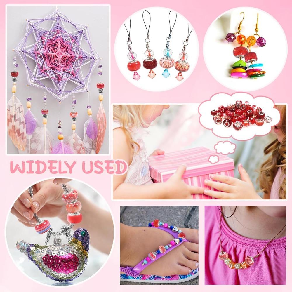 10/25/50 sztuk Asortyment żywicy Europejskie koraliki Zielone duże otwory Lampwork Spacer koraliki Rhinestone Craft koraliki do DIY Charms Bransoletka Biżuteria Making