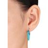 He Cheng Retro Alloy Women's Hoop Earrings