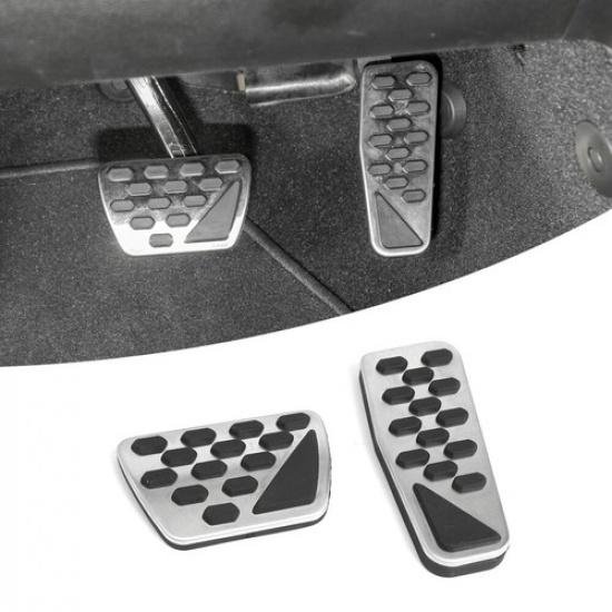 2XNon-Slip Auto Gas Brake Foot Pedal Cover Pad for Jeep GladiatorJT JL JLU 2018+