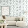 Modern Green Peel and Stick Wallpaper Green and White Self Adhesive Wall Paper Removable Contact Paper for Cabinets Bedroom