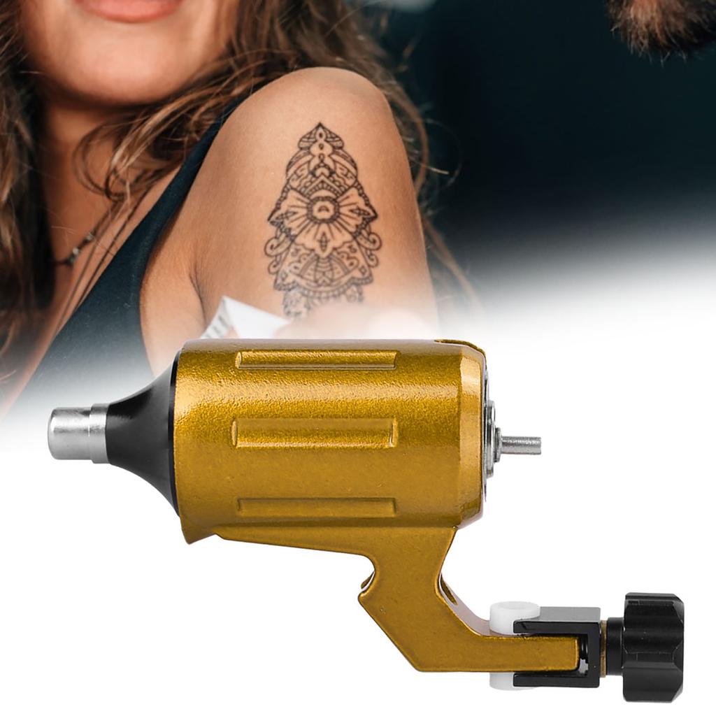 Einstellbare Starke Motor Tattoomaschine Legierung Liner Shader Tattoomaschine RCA SchnittstelleGold