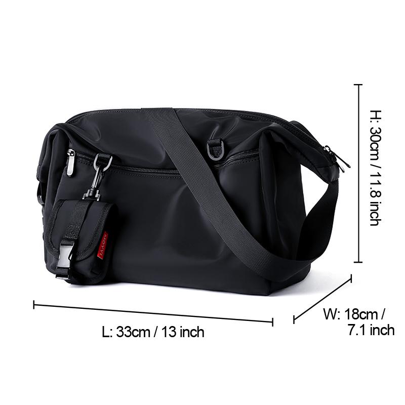 Men`s Waterproof Oxford Crossbody Bag for