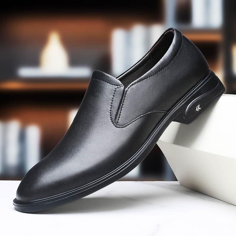 Fashion Fashion Casual Leather Shoes Business Formal Dress Shoes Lace Up Men's Loafers Genuine Leather Male Driving Footwear Moccasins