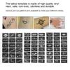 Semi Permanent Small Tattoo Stencil Airbrush Temporary Templates