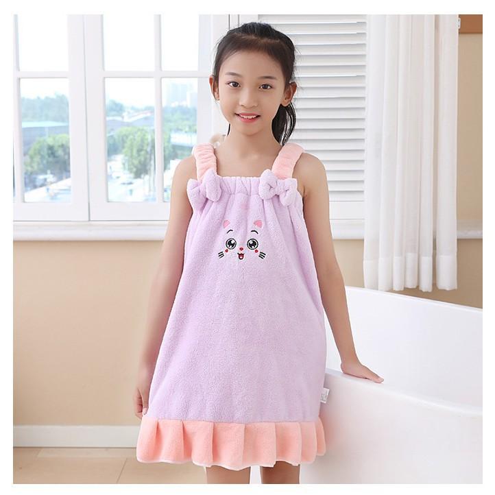 Bath Towel, Camisole Bath Dress, Coral Fleece Is Water-Absorbent And Quick-Drying, Can Be Worn As An Outer Sleeveless Bathrobe, Vest-Style Tie-Up