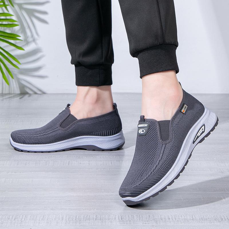 ****** and Autumn new old ******* cloth shoes men's casual s**t sole comfortable non-slip wear-resistant middle-aged and elderly father shoes