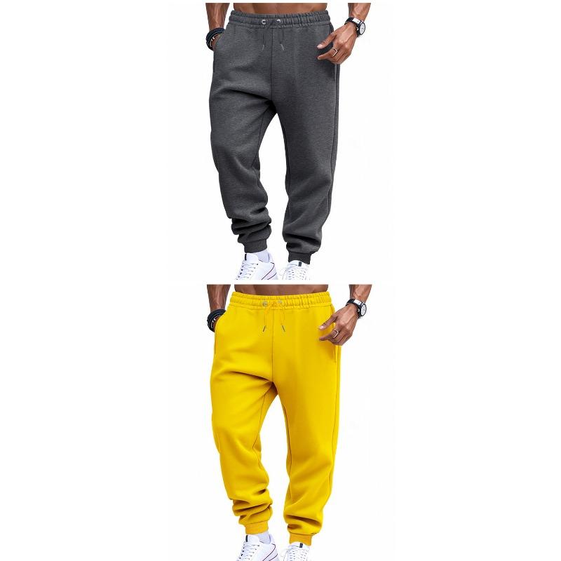 Pantaloni da Jogging Casual Americani da Uomo, Monocolore, per Palestra, Fitness, Allenamento