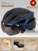 Yu Zhaolin's Premium Bicycle Helmet with Integrated Goggles, One-Piece Riding Helmet for Men and Women, Mountain and Road Safety Helmet