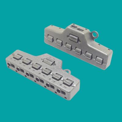 Low Voltage Wire Splitter 1 Input 6 Output LED Lighting Wire Connector Block for LED Strip Lighting Distribution Block