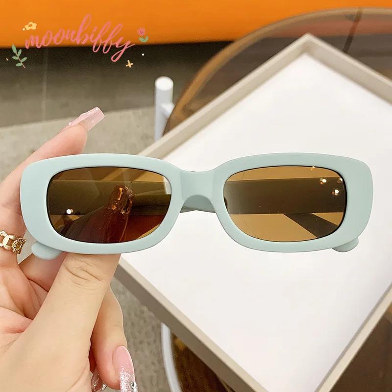 New Trend Children's Fashion Sunglasses Travel Summer Beach Outdoor UV400 Shades Retro Baby Girl Boy Small Rectangular Eyewear
