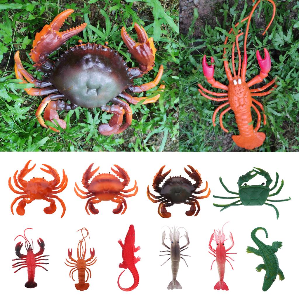 Aquarium Plastic Fish Tank Artificial Lobster Ornament PVC Vivid Lobster