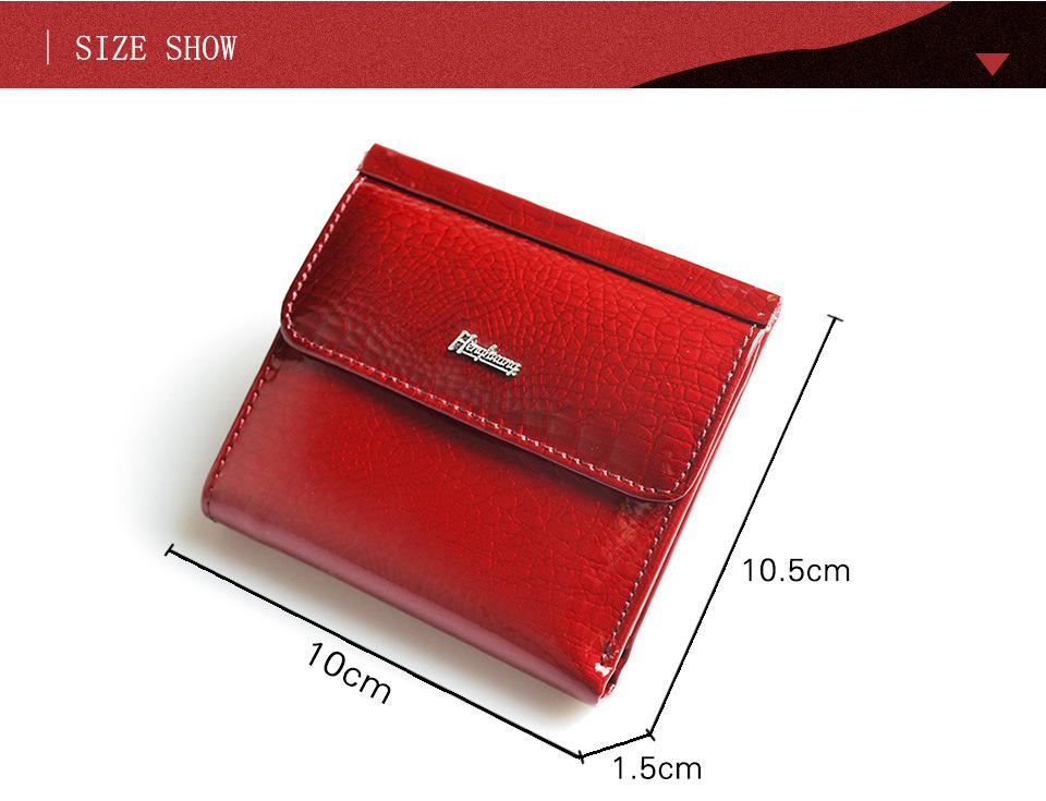 Damska portmonetka i krótki portfel z prawdziwej skóry, wielofunkcyjne, z wieloma przegródkami na karty.