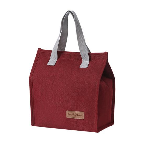 Insulated Lunch Bag Oxford Cloth Thermal Lunch Box Storage Bag Aluminum Foil Lining Handbag for Office School Picnic Food Lunch Storage