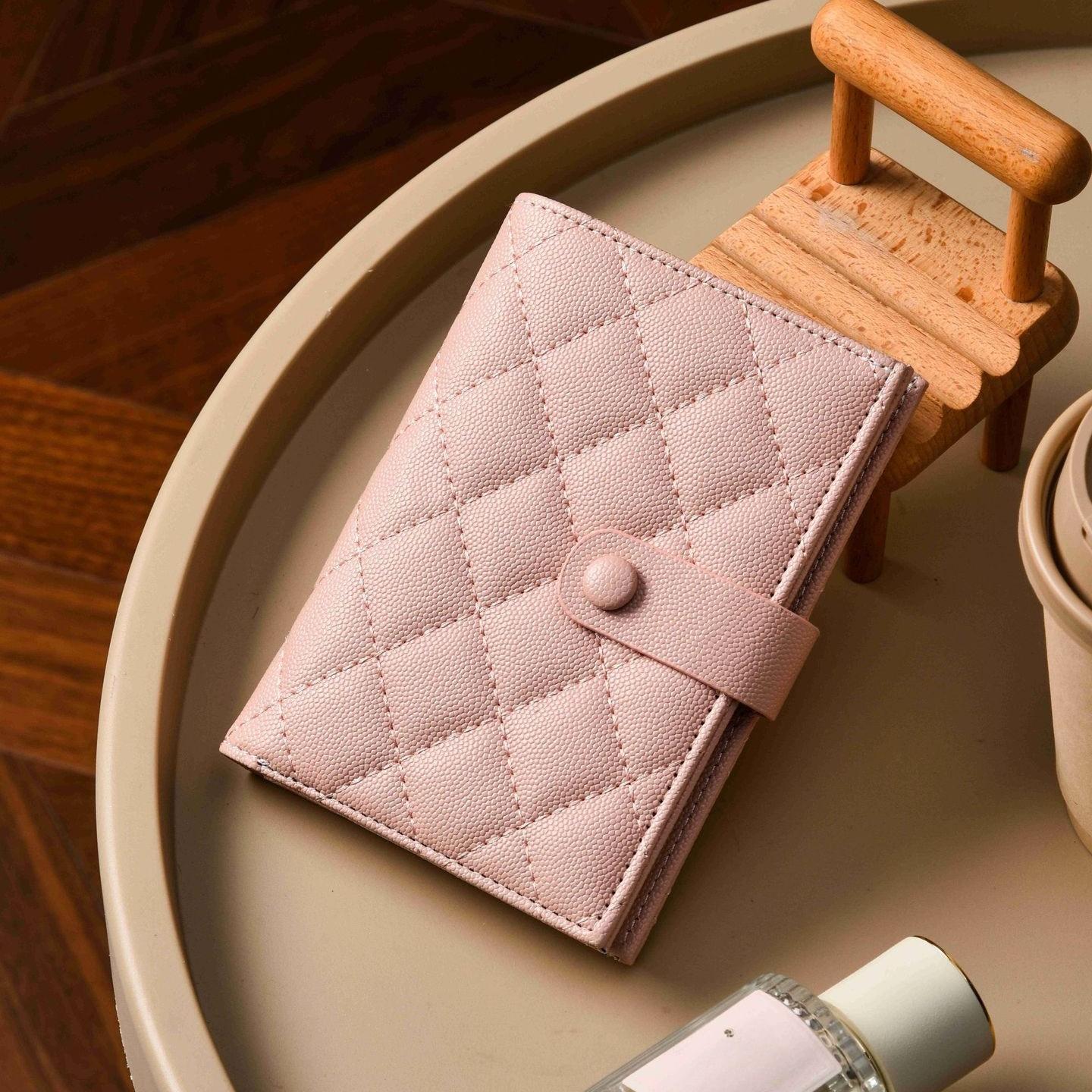 

Multifunctional PU Leather Passport Wallet for Women Men Travel Card Holder with Multiple Slots рожевий