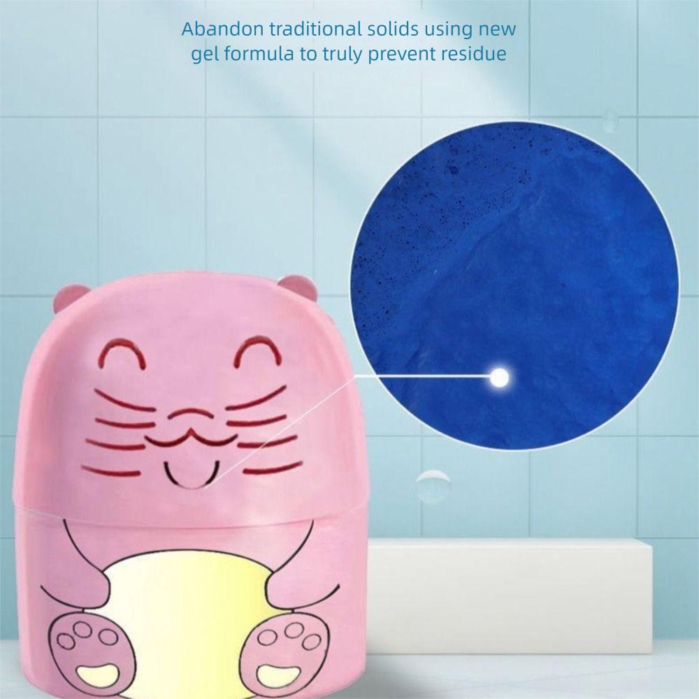 New Little Bear Toilet Bowl Cleaner Stain Removal Deodorizing Cleaner Bottle Peach Smell Retention Toilet Tank Cleaner Bathroom