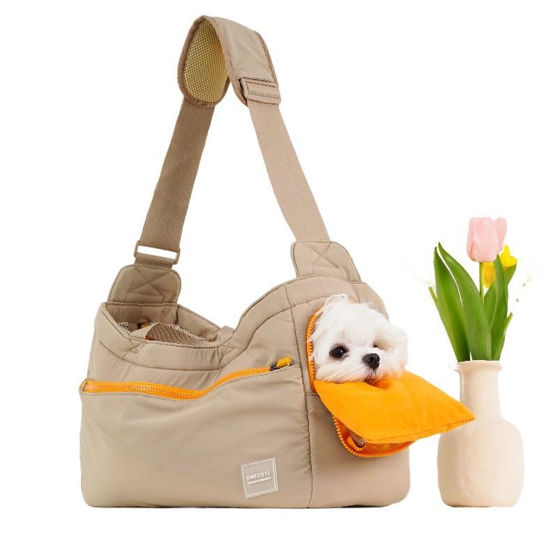 Portable Mesh Pet Carrier Bag Cats Dogs - Handheld Shoulder Crossbody Travel Soft Fabric Medium Size