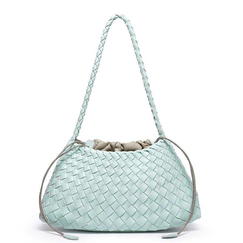 

New Women s Bag French Fashion Handmade Woven Bag, Hand-held Vegetable Basket, Shoulder Bag, Personalized Crescent Bag