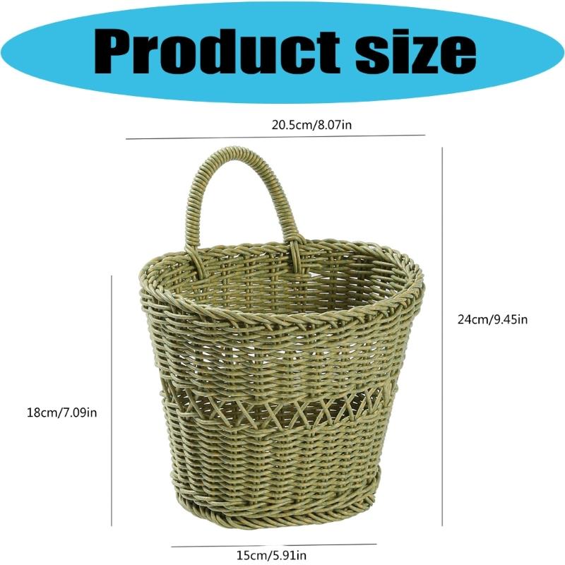 Space Saving Wall Basket With Breathable Handwoven Design Gingers Garlic Storage Container Kitchen Organizer