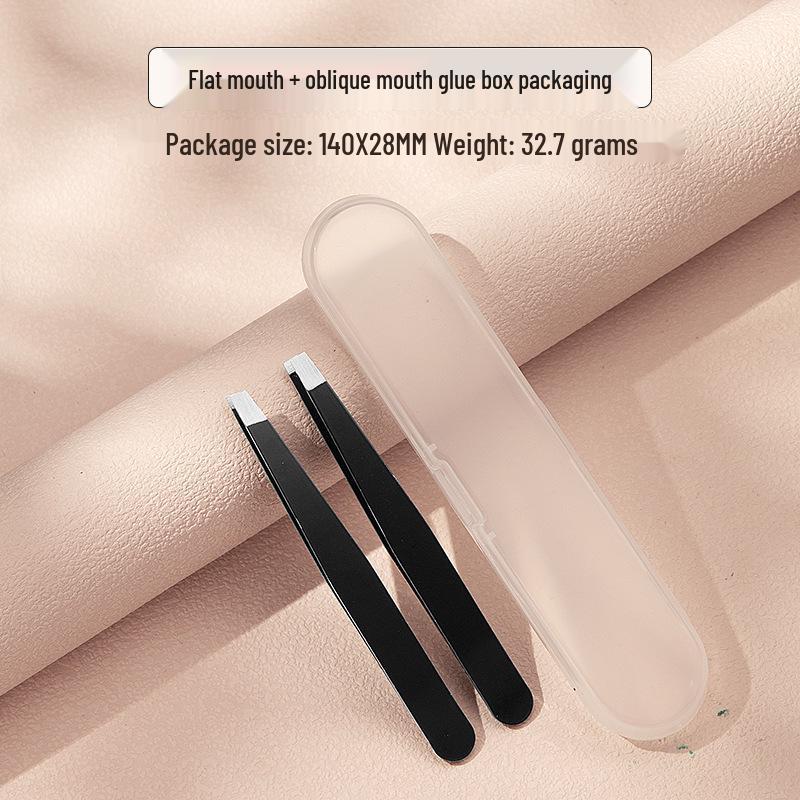 Stainless Steel 96-Piece Eyebrow & Beard Tweezers Set with Double Eyelid Stickers
