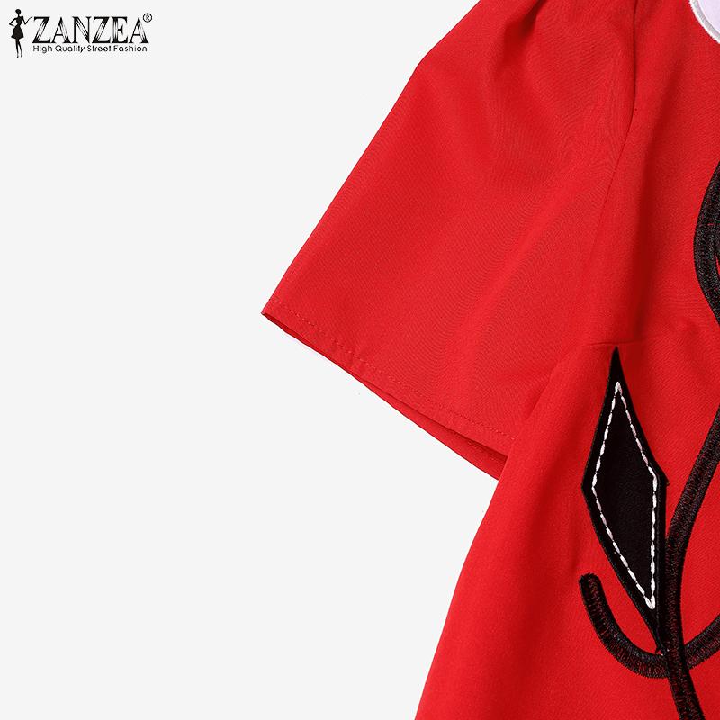 ZANZEA Damen Kurzarmbluse und Shorts Sommer Zweiteiliges Anzug-Set