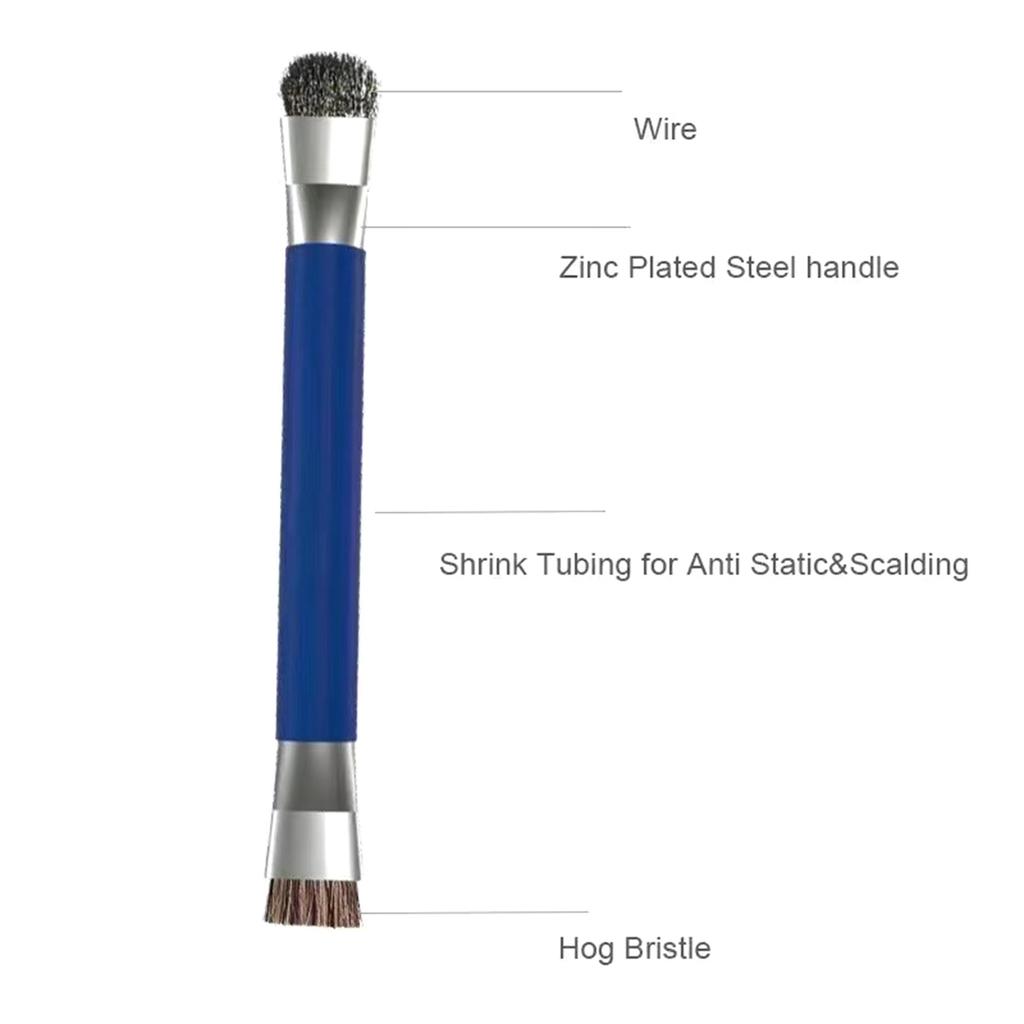 Anti-Static ESD Safe Double Headed Brush Circuit Board Repair for IC Chip PCB Welding Mobile Phone/Computer Mainboard