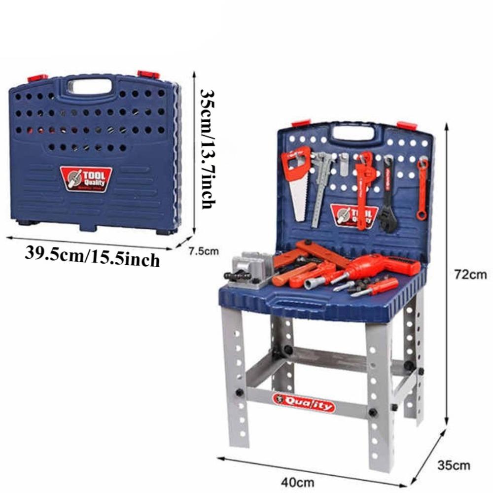 

Детский игрушечный верстак с реалистичными инструментами и электродрелью, ролевая игра, строительная мастерская, верстак, STEM развивающие игрушки