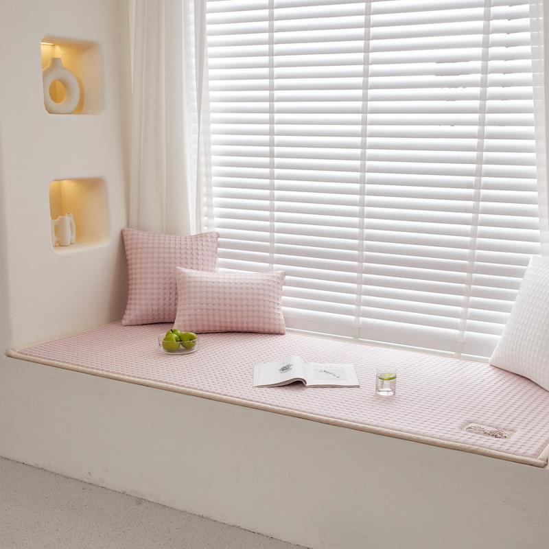 

Cool Doudou Ice Silk Bay Window Mat Window Sill Mat Summer Thickened Sponge Mat Four Seasons Universal Bedroom Balcony Futon Cushion 70*150cm