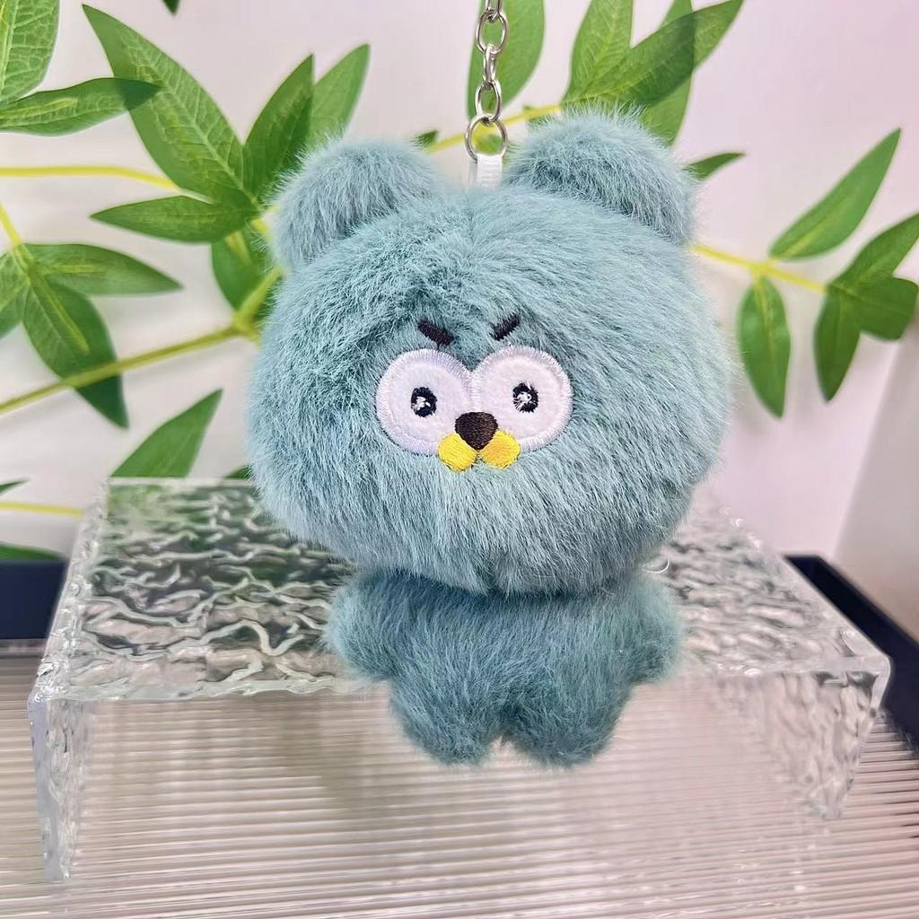 Charming Bear Miniature Plush Toy Cute Owl Pendant For Bags And Accessories Keychain