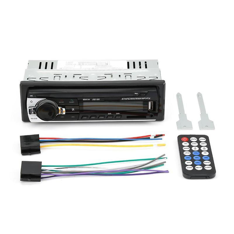 Car Stereo Radio FM Aux Input Receiver SD USB JSD-520 12V In-dash 1 Din Car MP3 Multimedia Player