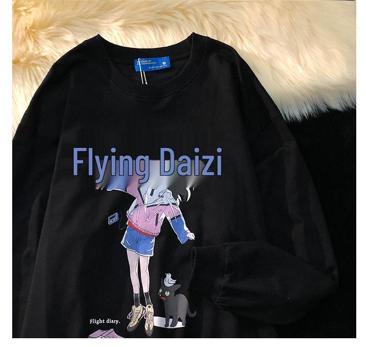 2026 Vintage Japanese Esports Girl Long-Sleeve Unisex Harajuku Hoodie