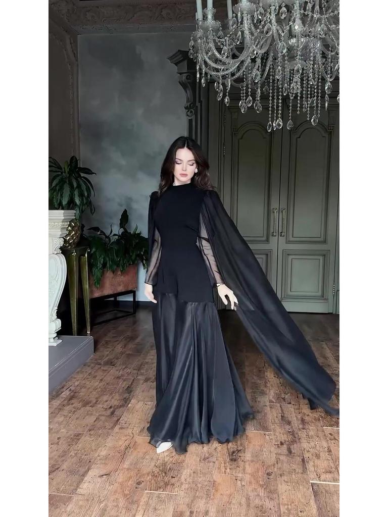 Elegant Autumn Fashion Dress 2025: Long Sleeve, European & American Style for Women