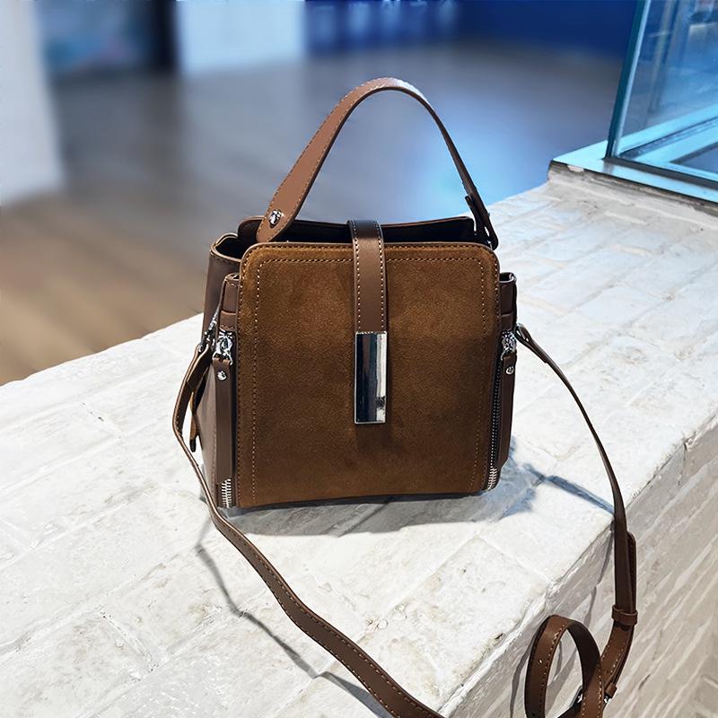 Women's Frosted Cowhide Handbag - 2025 Autumn/Winter Casual Versatile Large Capacity Shoulder & Crossbody Bag