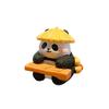 Adorable Resin Wood Carving Panda Figurine. Creative and Exquisite Panda Decorative Item for The Desktop. Cultural and Creative Product.