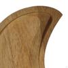 Serviertablett aus Holz Platte Praktische Heimdeko Halbmondförmig Obst