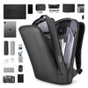 Rucksack für Herren, Leichte Reisetasche, 17,3-Zoll-Laptop-Tasche mit Nass- und Trockentrennung, MR9008 Elegantes Schwarz, Verbesserte Version