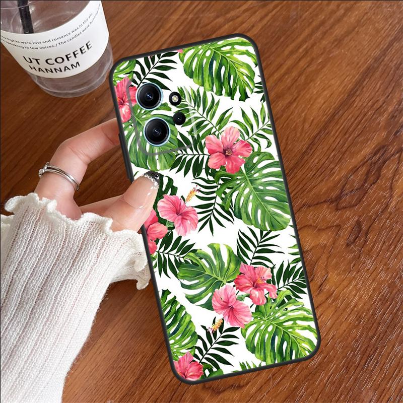 Hibiscus Flowers Floral Hybrid Case For Xiaomi Redmi 13C 14C 10C 12C Redmi Note 14 12 11 9 10 13 Pro 9S 10S 11S 12S Cover