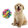Pet Funny Toys for Small Dogs Colorful Bells Rubber Balls Cat Dog Molar Chewing Toy Puppy Kitten Interactive Rainbow Balls 1Pcs