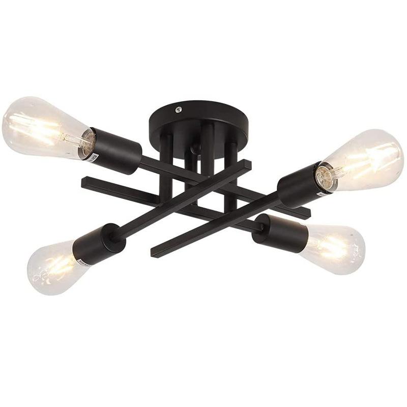 New Nordic Industria Designl Ceiling Lamp Living Room Lamp Bar Table Creative American Simple Living Room Bedroom Ceiling Lamp
