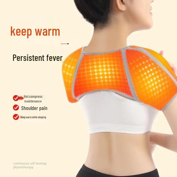 Self-Heating Shoulder & Neck Cape: Warm, Thickened Pure Cotton, Hot Compress for Winter Cold Protection - Unisex