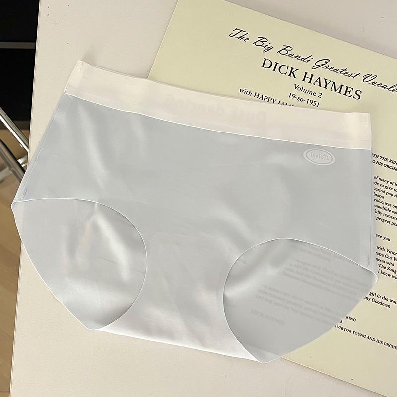 

Women s Ice Silk Underwear Ultra-thin Breathable Seamless Women s Triangle Pants M синій