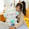 Toys Plush Cat Headset Milky Tea Cartoon Animals Fill Doll Xmas Garnish Gifts