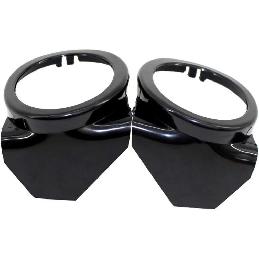Car Front Bumper Left Right Side Foglight Grille Lamp Cover, Fog Light Lamps Ring Cover Trims, Compatible with BMW M3 E46 2000-2006