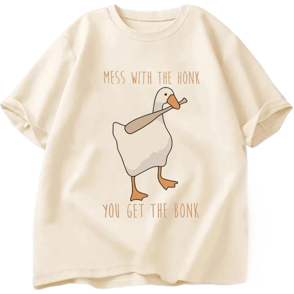 These Fun and Trendy Goose Tshirts Are Perfect for Summer If You Dare Mess with A Loudspeaker Youre in For A Beating Women