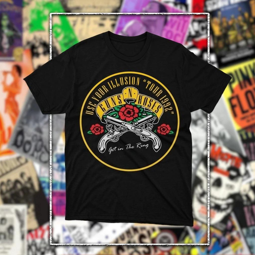 Guns N Roses GNR Band Vintage Mens TShirt Unisex ONeck 100 Cotton Short Sleeve Y2k Popular Oversized fashion Tee for fans