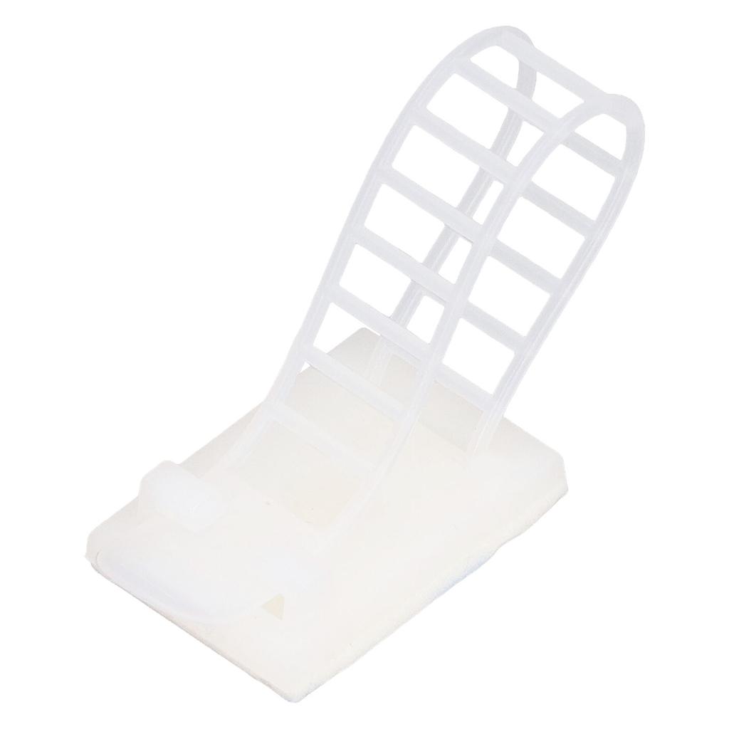 100Pcs Adhesive Cable Management Clips Adjustable Nylon Strap Ties Wire Clamps Organizer Strong