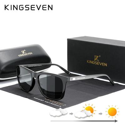 Kingseven Marka aluminiowa rama okulary przeciwsłoneczne męskie polaryzacyjne fotochromowe okulary przeciwsłoneczne damskie akcesoria do okularów